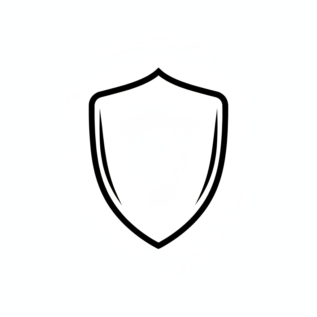 no, just the shield icon line art